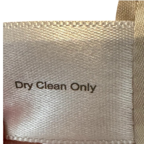 Boston Proper blazer jacket  size 12 cream tweed  w/pockets gold chain boarder - Picture 7 of 8